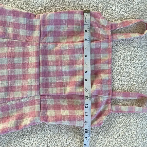 CIDER Elegant Pink and White Mini Dress coquette Femenine (reduced to small) - Picture 5 of 10